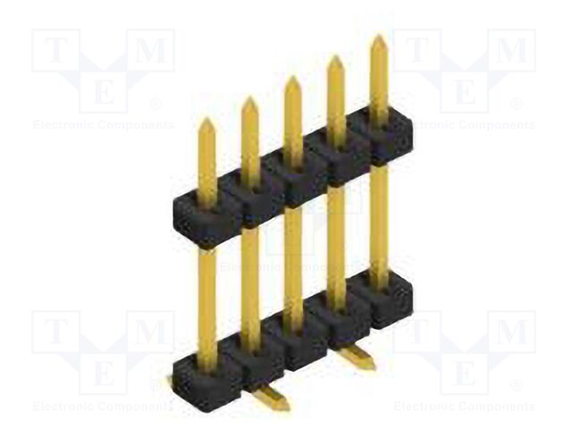 Connector: pin strips; pin header; male; PIN: 5; 2mm; SMT; 1x5; 100V
