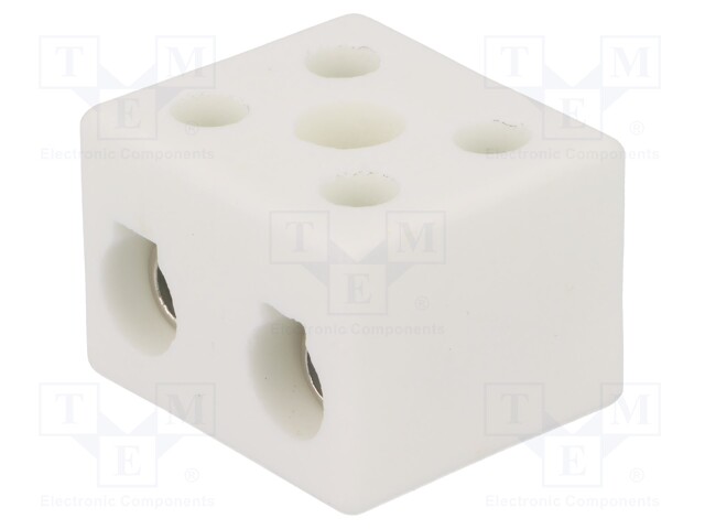 Terminal block; screw terminal; ways: 2; 16mm2; terminals: 4; 450V