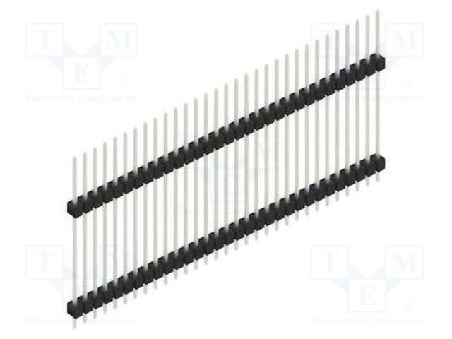 Connector: pin strips; pin header; male; PIN: 31; 2.54mm; THT; 1x31