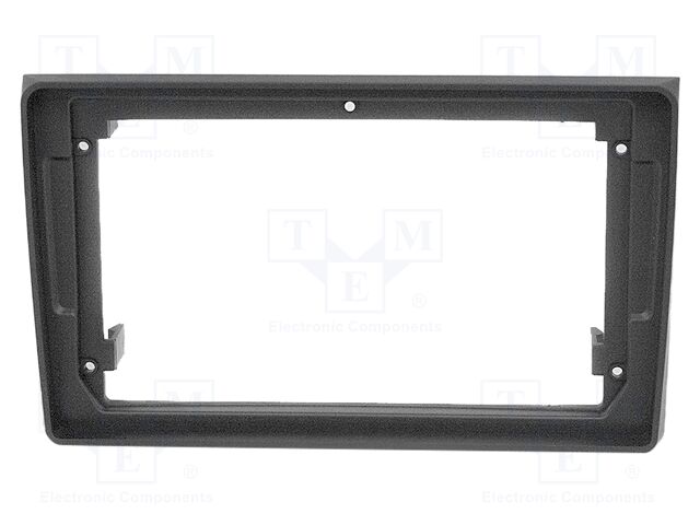 Radio frame; Audi,Seat; black; 9"
