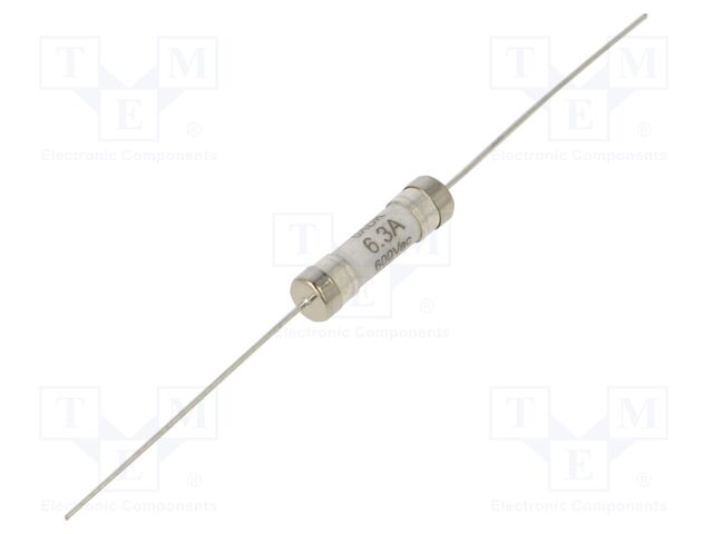 Fuse: fuse; time-lag; 6.3A; 500VAC; ceramic,cylindrical; 5x20mm