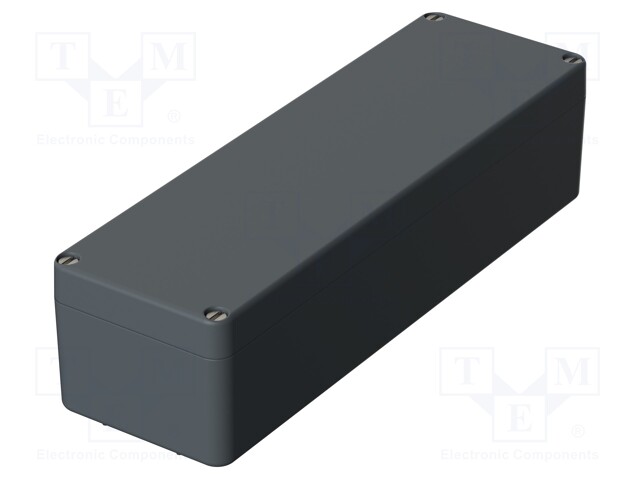 Enclosure: multipurpose; X: 100mm; Y: 320mm; Z: 81mm; polyester; grey