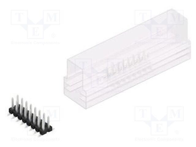 Connector: pin strips; pin header; male; PIN: 16; 2.54mm; SMT; 2x8