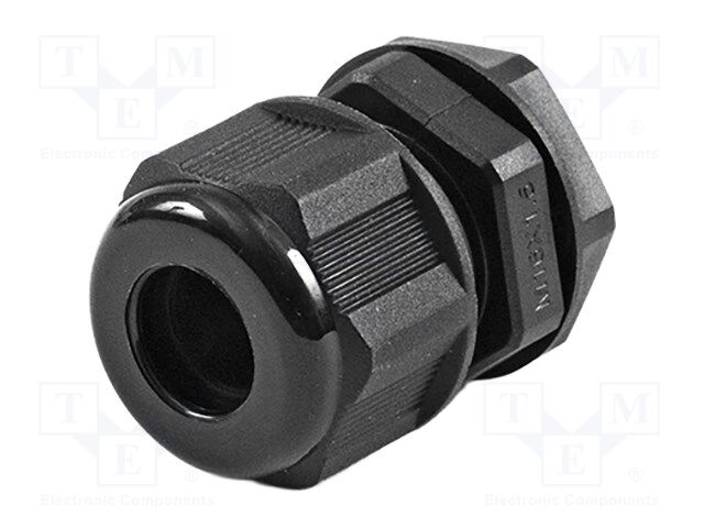 Cable gland; M16; IP68; nylon; UL94V-2; black