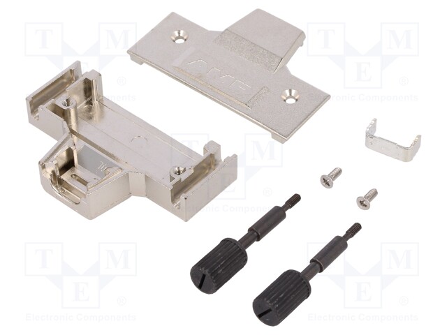 Plug housing; PIN: 50; shielded; Locking: screws; Mat: steel