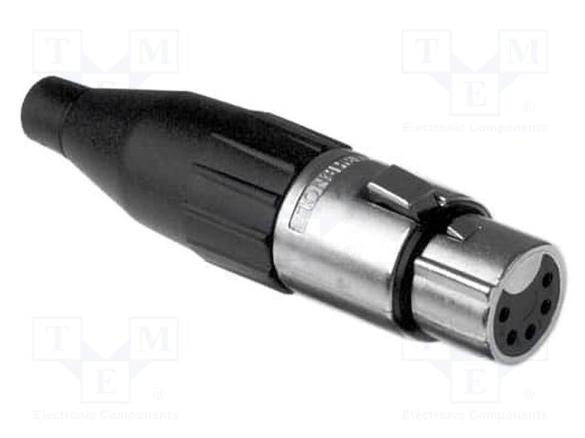 Connector: XLR; plug; female; straight; Plating: silver plated