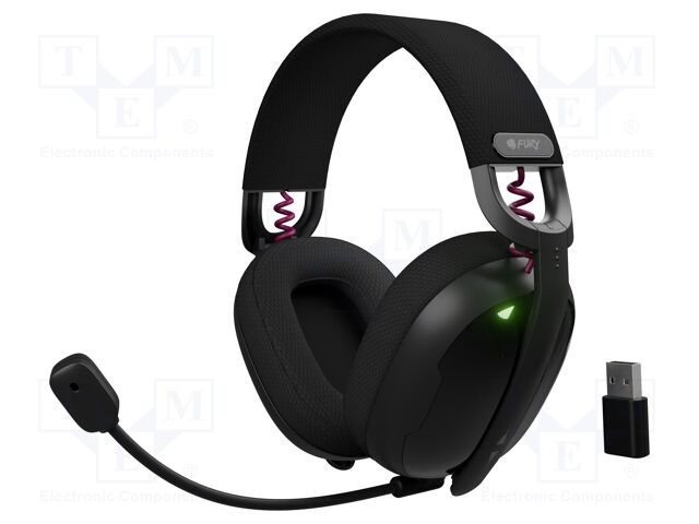 Wireless headphones with microphone; FUKIYA; black; 20Hz÷20kHz