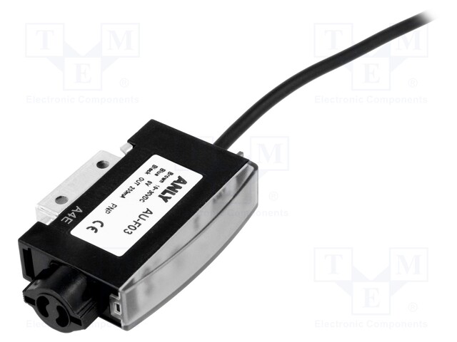 Sensor: optical fibre amplifier; NPN; Connection: lead 2m; 1kHz