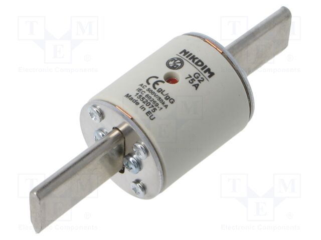 Fuse: fuse; gG; 75A; 500VAC; industrial; NHg