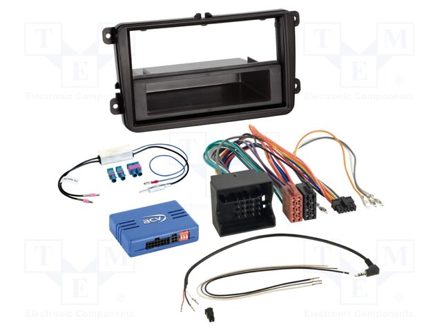 Adapter for control from steering wheel; Seat,VW,Škoda; black