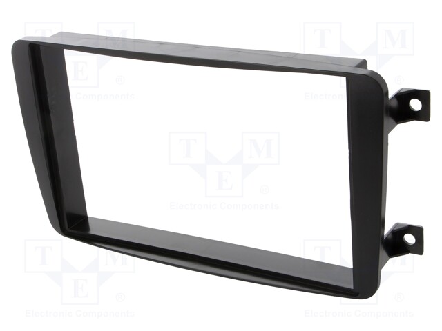 Radio mounting frame; Mercedes; 2 DIN; black