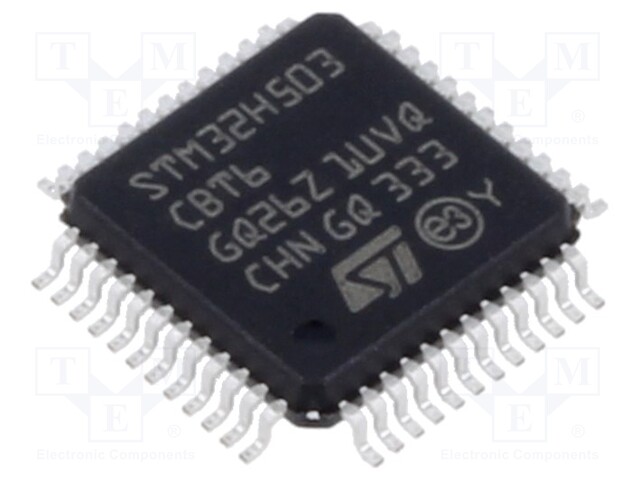 IC: ARM microcontroller; Flash: 128kB; 250MHz; SRAM: 32kB; LQFP48