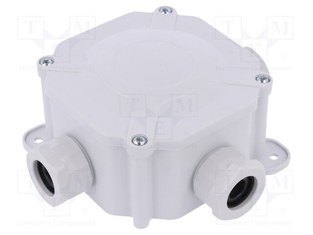 Enclosure: junction box; X: 97mm; Y: 97mm; Z: 47mm; wall mount; IP67