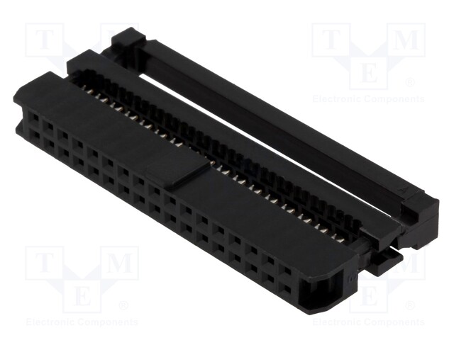 Plug; IDC; female; PIN: 34; IDC; for ribbon cable; 1mm; gold flash