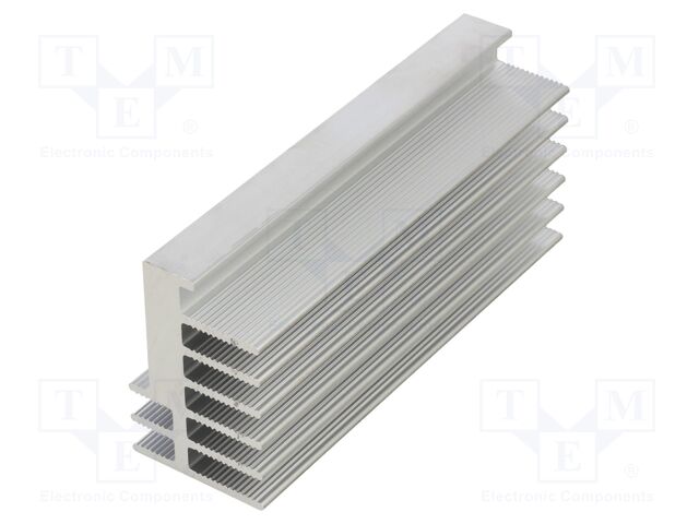 Heatsink: extruded; grilled; natural; L: 100mm; W: 30mm; H: 45mm; raw