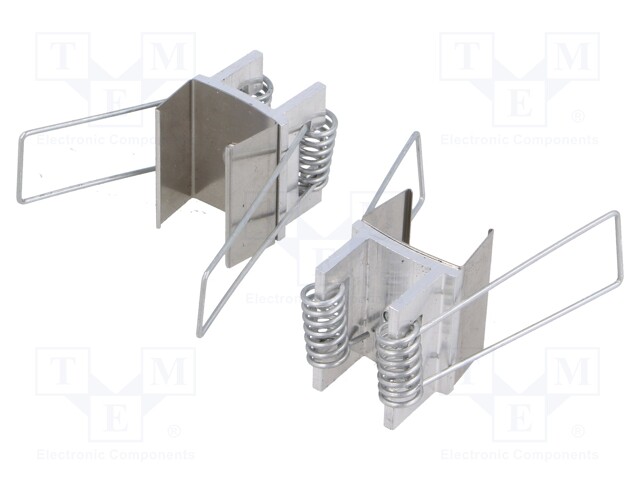 Holder U4; natural; stainless steel; V: spring; Kit: 2 holders