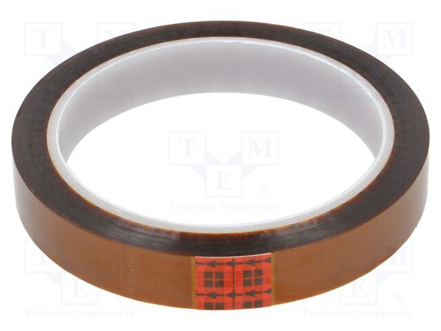Tape: electrical insulating; W: 15mm; L: 33m; Thk: 0.076mm; silicone