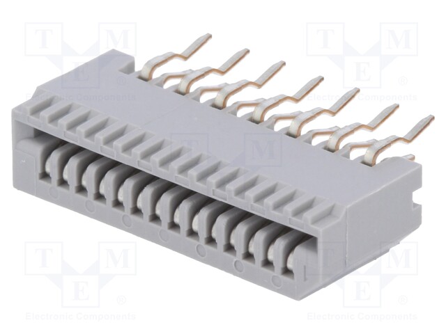 Connector: FFC (FPC); straight; PIN: 14; NON-ZIF; THT; 200V; tinned