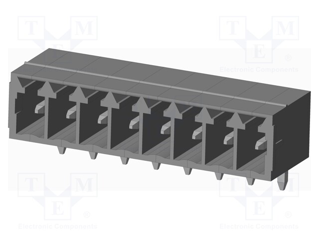 Connector: pluggable terminal block; socket; male; on PCBs