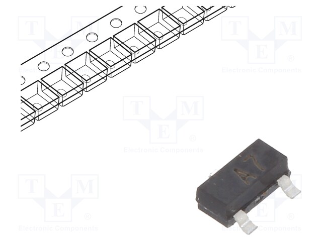 Diode: rectifying; SMD; 100V; 215mA; 4ns; Package: reel,tape; SOT23