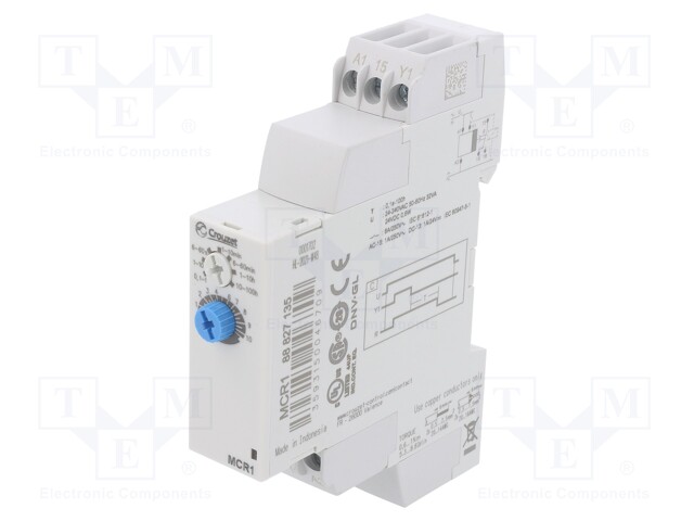 Timer; 0,1s÷100h; SPDT; 250VAC/8A; Usup: 24÷240VAC; 24VDC; DIN; IP20