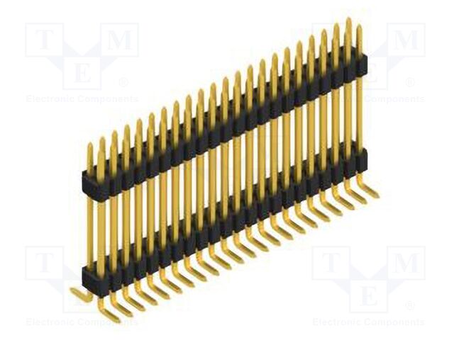 Connector: pin strips; pin header; male; PIN: 44; 1.27mm; SMT; 2x22