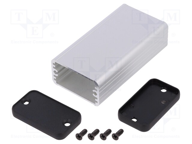 Enclosure: with panel; 1455; X: 45mm; Y: 80mm; Z: 25mm; aluminium