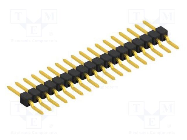 Connector: pin strips; pin header; male; PIN: 18; 2.54mm; SMT; 1x18