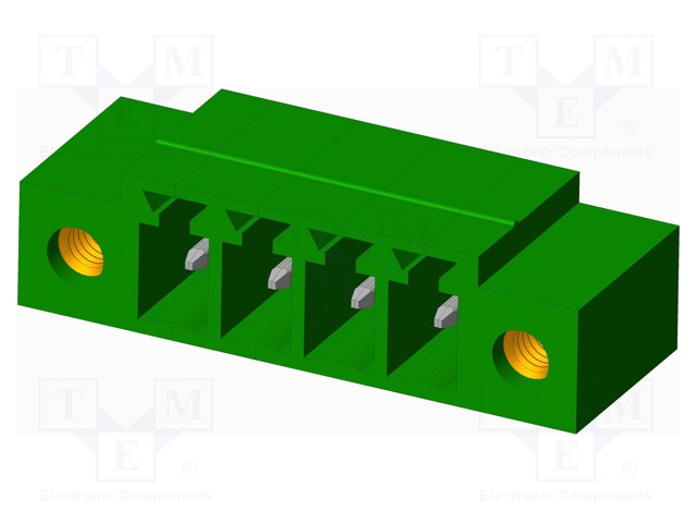 Connector: pluggable terminal block; socket; male; angled 90°