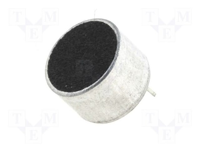 Microphone; Body dim: Ø9.7x6.7mm; 2.2kΩ; 500uA; 1.5÷10V; SNR: 60dB