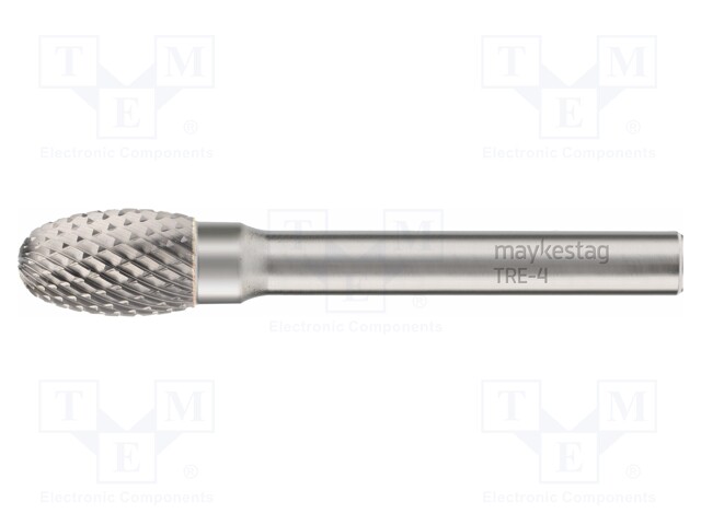 Rotary burr; Ø: 3mm; L: 38mm; metal; Working part len: 6mm; rod 3mm