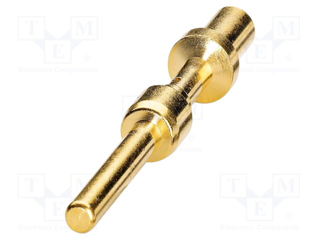Contact; male; CuZn; gold-plated; crimped