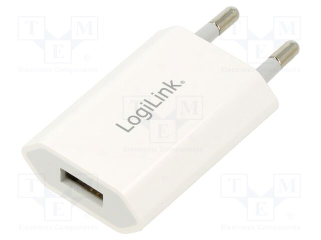 Power supply: switching; mains,plug-in; 5VDC; 1A; 5W; Out: USB A