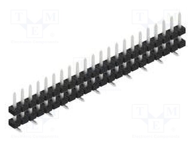 Connector: pin strips; pin header; male; PIN: 22; 2mm; SMT; 1x22