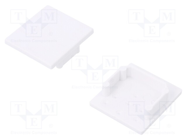Cap for LED profiles; white; ABS; Application: LINEA20