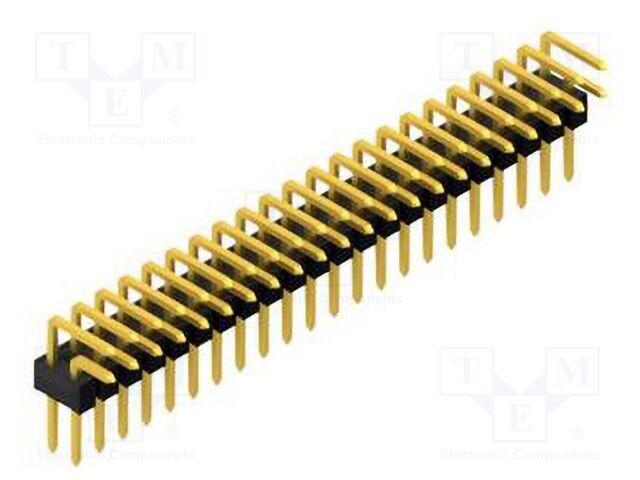 Connector: pin strips; pin header; male; PIN: 44; 2.54mm; THT; 2x22