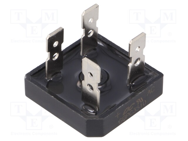 Single-phase bridge rectifier; Urmax:1000V; If:35A; Ifsm:400A