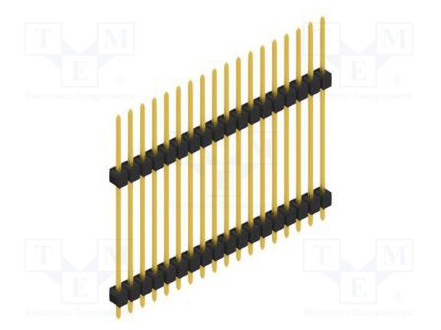 Connector: pin strips; pin header; male; PIN: 18; 2.54mm; THT; 1x18