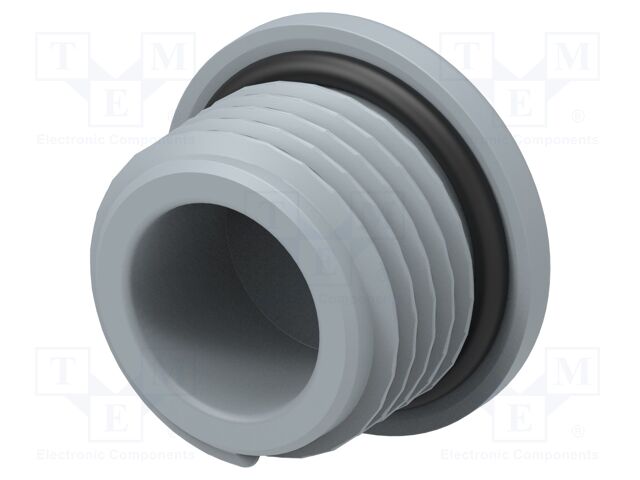 Stopper; polyamide; grey; IP68; Entrelec; Gland: M16; 10mm