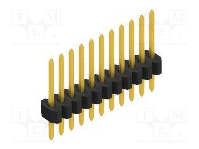 Connector: pin strips; pin header; male; PIN: 11; 1.27mm; THT; 1x11