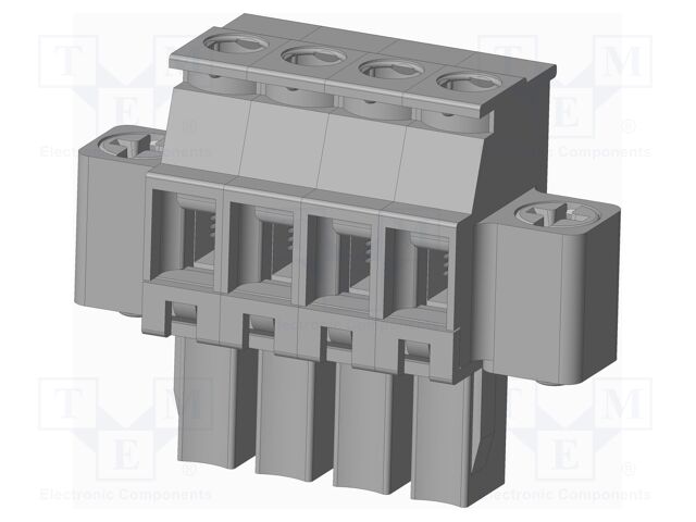 Connector: pluggable terminal block; plug; female; angled 90°
