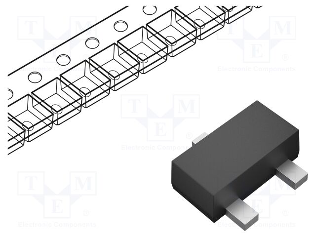 Transistor: NPN; bipolar; 40V; 200mA; 100mW; SOT723