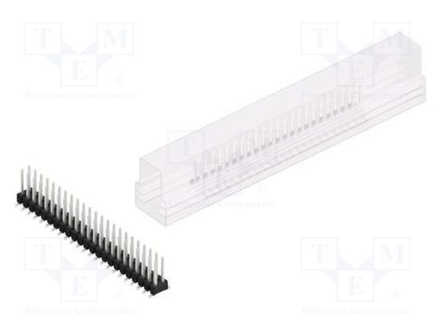 Connector: pin strips; pin header; male; PIN: 46; 2.54mm; SMT; 2x23