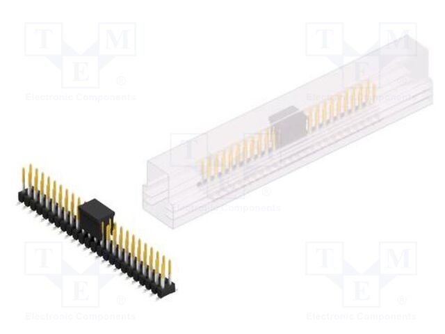 Connector: pin strips; pin header; male; PIN: 48; 2.54mm; SMT; 2x24
