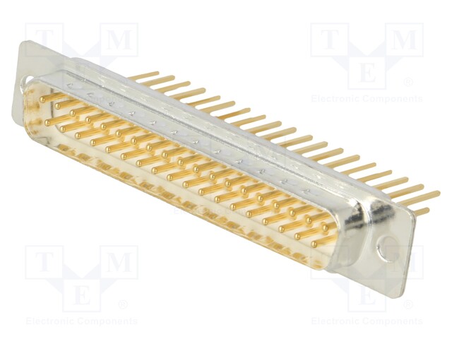 D-Sub; PIN: 37; socket; male; on PCBs; angled; THT