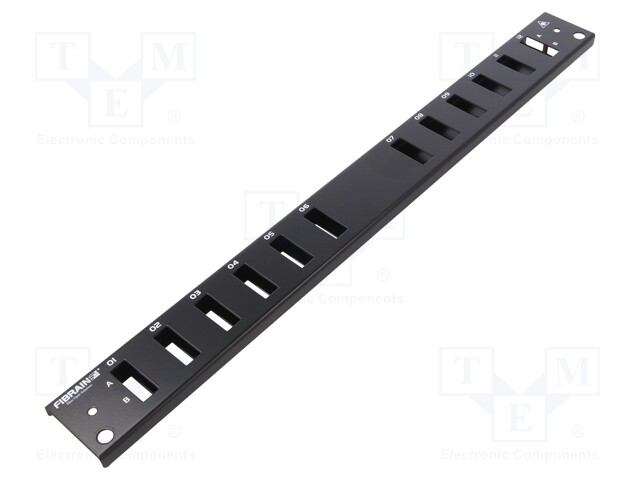 Front panel; 1U; Panel colour: black