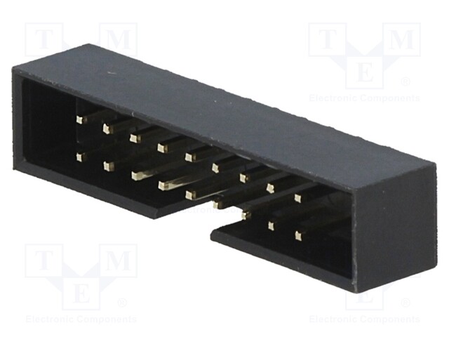 Socket; IDC; male; PIN: 18; straight; THT; gold-plated; 2mm