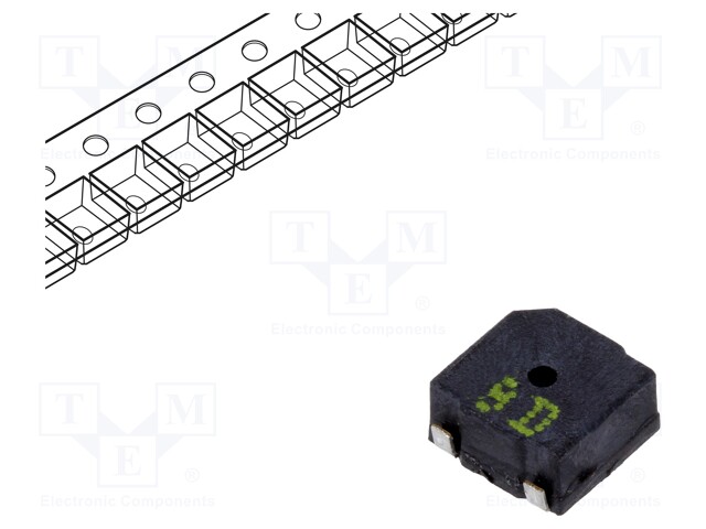 Sound transducer: elektromagnetic alarm; SMD; 4kHz; 100mA; 2÷5VDC