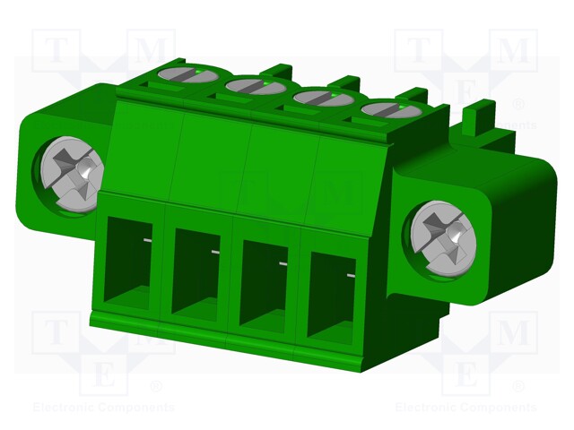 Connector: pluggable terminal block; plug; female; straight; 10A