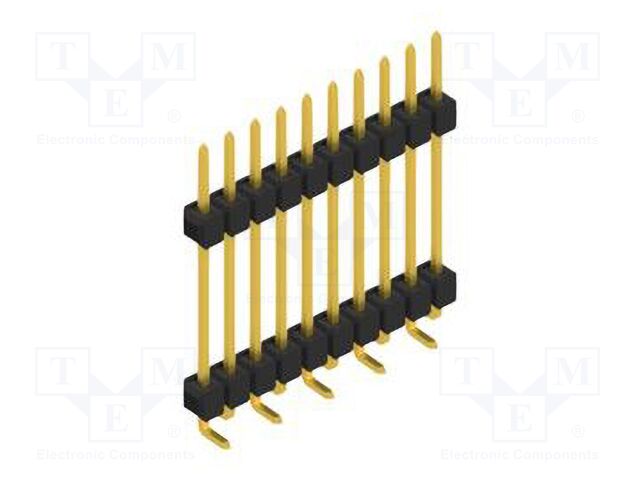 Connector: pin strips; pin header; male; PIN: 10; 2.54mm; SMT; 1x10